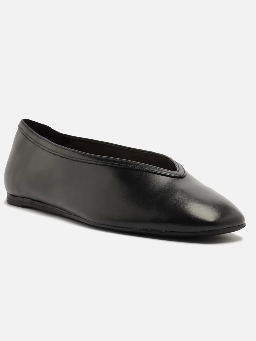 Arezzo Daphne Ballet Leather Ballet - Black